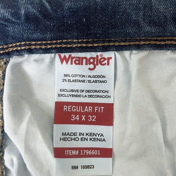 Wrangler Men's Regular Fit Jeans (34x32) - Picture 6 of 6
